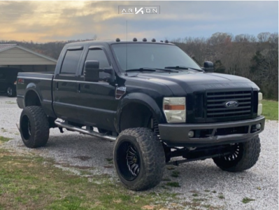 2008 Ford F-350 Super Duty - 22x14 -81mm - ARKON OFF-ROAD Alexander - Suspension Lift 8" - 37" x 13.5"