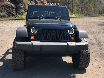 1 2007 Wrangler Jk Jeep Base Rough Country Suspension Lift 25in Arkon Off Road Cleopatra Machined Accents