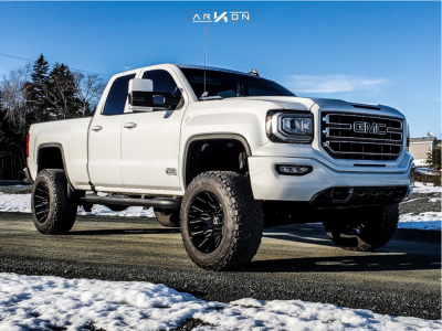 2017 GMC Sierra 1500 - 20x12 -51mm - ARKON OFF-ROAD Roosevelt - Suspension Lift 7" - 35" x 12.5"