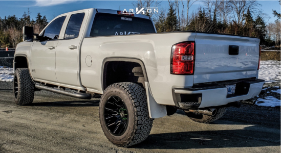 1 2017 Sierra 1500 Gmc Rough Country Suspension Lift 7in Arkon Off Road Roosevelt Machined Accents