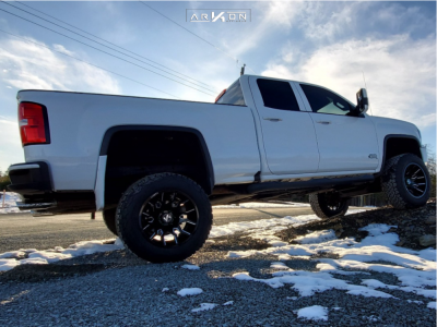 1 2017 Sierra 1500 Gmc Rough Country Suspension Lift 7in Arkon Off Road Roosevelt Machined Accents