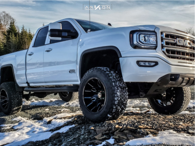 1 2017 Sierra 1500 Gmc Rough Country Suspension Lift 7in Arkon Off Road Roosevelt Machined Accents