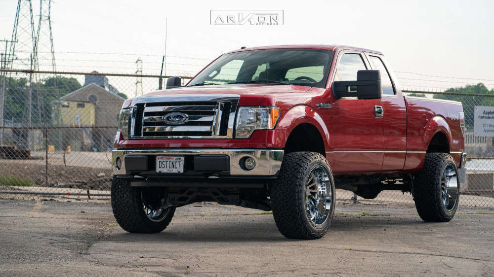 2009 Ford F-150 Wheel Offset Aggressive > 1" Outside Fender Suspension Lift  6" | 1158963 | ARKON OFF-ROAD