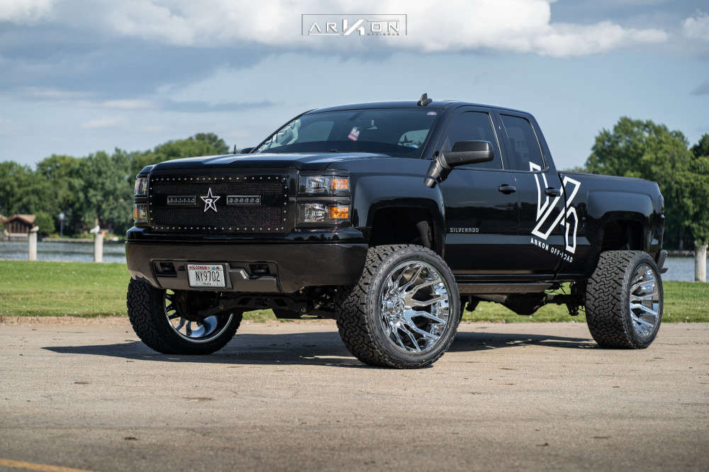 2015 Chevrolet Silverado 1500 Wheel Offset Hella Stance >5" Suspension