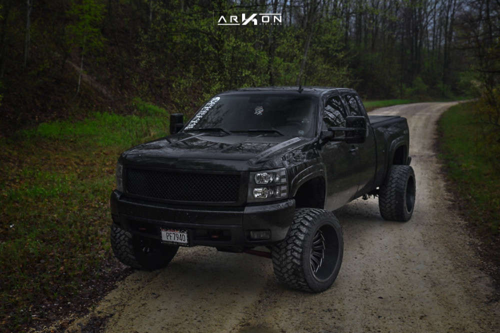 1 2008 Silverado 1500 Chevrolet Rough Country Suspension Lift 6in Arkon Off Road Alexander Black