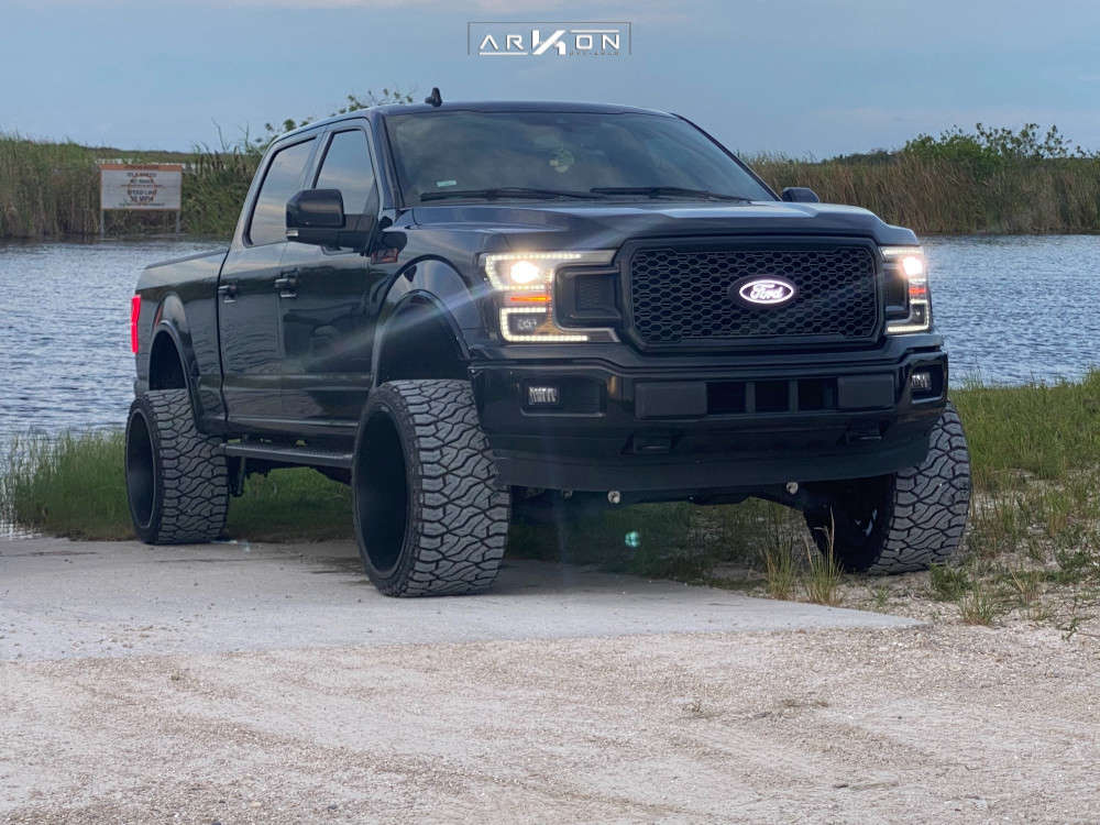 1 2018 F 150 Ford Superlift Suspension Lift 6in Arkon Off Road Mandela Matte Black