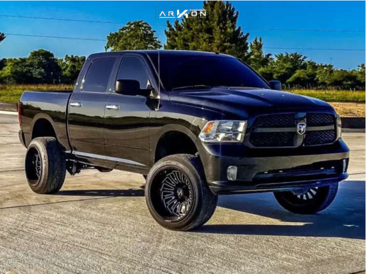1 2017 1500 Ram Express Rough Country Suspension Lift 6in Arkon Off Road Alexander Black Milled