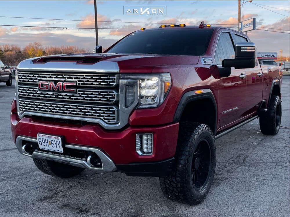 2021 GMC Sierra 2500 HD Wheel Offset Aggressive > 1" Outside Fender