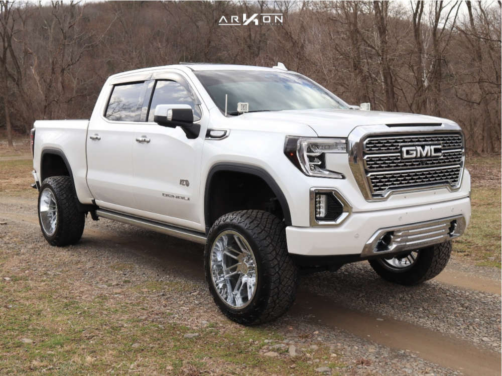 2021 GMC Sierra 1500 Wheel Offset Aggressive > 1" Outside Fender