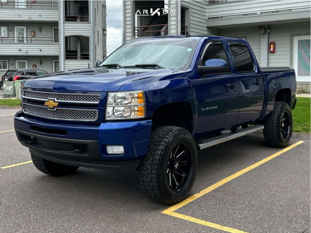 1 2013 Silverado 1500 Chevrolet Ltz Bds Suspension Lift 6in Arkon Off Road Churchill Black Milled