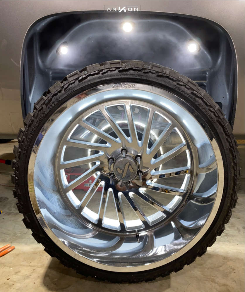 2012 Chevrolet Silverado 1500 Wheel Offset Hella Stance >5