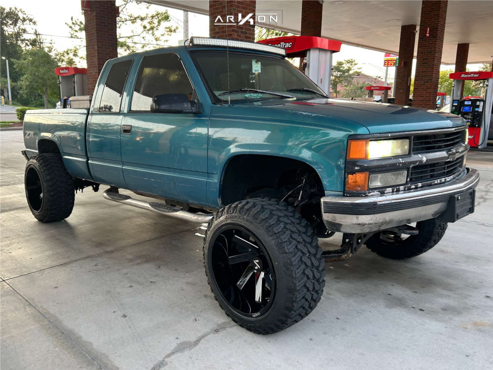 1998 Chevrolet K1500 Wheel Offset Hella Stance >5