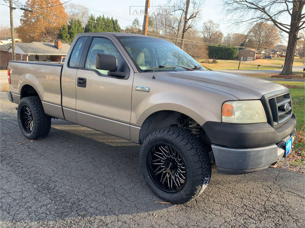 1 2005 F 150 Ford Xl Rough Country Leveling Kit Arkon Off Road Apollo Black Milled