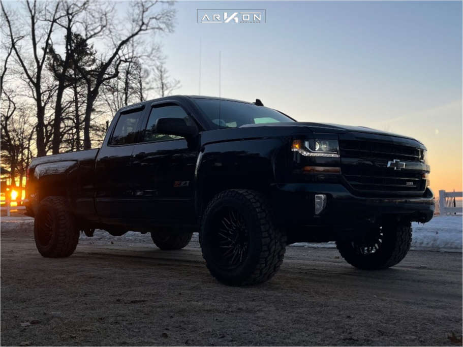 1 2018 Silverado 1500 Chevrolet Lt Motofab Leveling Kit Arkon Off Road Apollo Black Milled