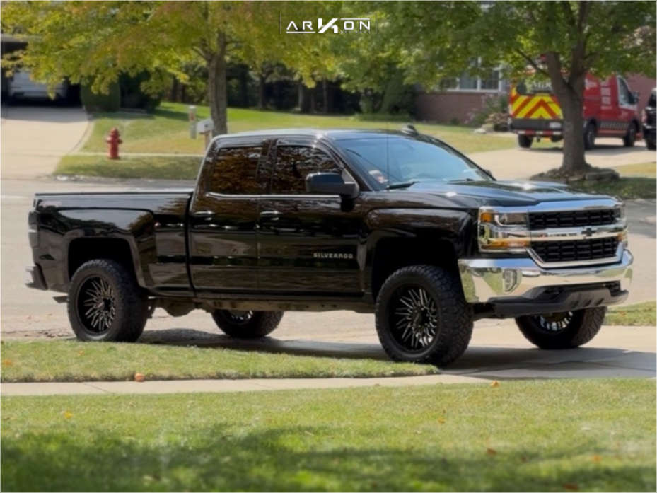 1 2017 Silverado 1500 Chevrolet Lt Unknown Leveling Kit Arkon Off Road Apollo Black Milled