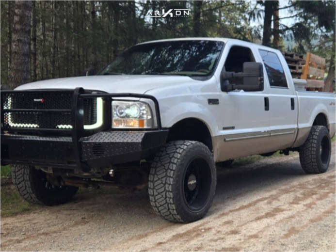 1 1999 F 250 Super Duty Ford Lariat Stock Stock Arkon Off Road Athos Gloss Black