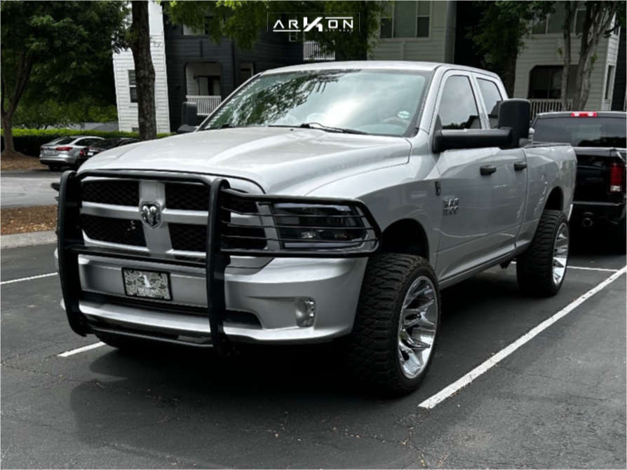 1 2014 1500 Ram Express Rough Country Suspension Lift 4in Arkon Off Road Roosevelt Chrome