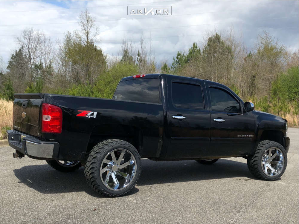 2008 Chevrolet Silverado 1500 Wheel Offset Aggressive > 1