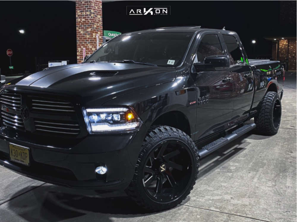 2017 Ram 1500 Wheel Offset Aggressive 1 Outside Fender Leveling Kit 904611 ARKON OFF ROAD