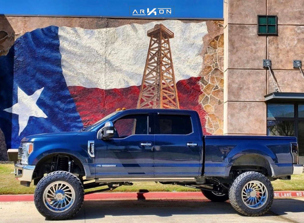 17 Ford F 250 Super Duty Wheel Offset Aggressive 1 Outside Fender Suspension Lift 8 9491 Arkon Off Road